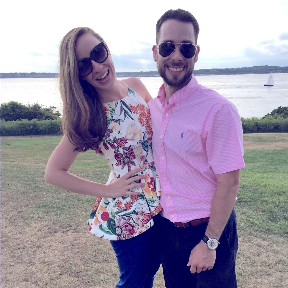 Anthropologie peplum high/low top